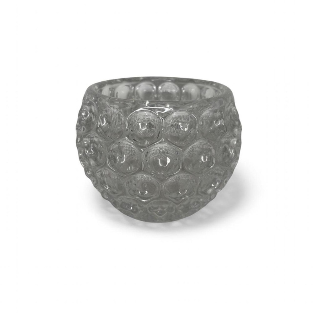 Vintage Elegant Clear Ocular Bubble Glass Bowl